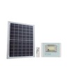 25W Solcelledrevet LED projektør - 550lm, IP65, sort, inkl. solpanel og fjernbetjening