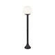 Standlampe (1*E27) - Mat Sort, Opal Plast Kugle