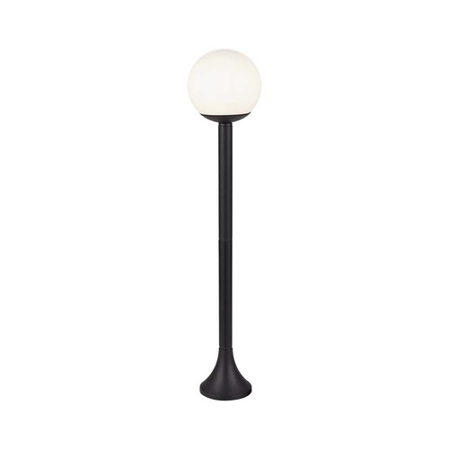 Standlampe (1*E27) - Mat Sort, Opal Plast Kugle