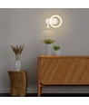 14W LED væglampe - 3000K, hvid