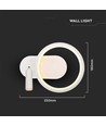 14W LED Lampeskærm - 250x100x180mm, 3000K, Hvid