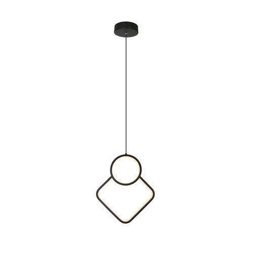 12W hængelampe - 280x1800mm, 4000K, Sort, LED, Metal, Hus