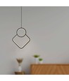 12W hængelampe - 280x1800mm, 4000K, Sort, LED, Metal, Hus