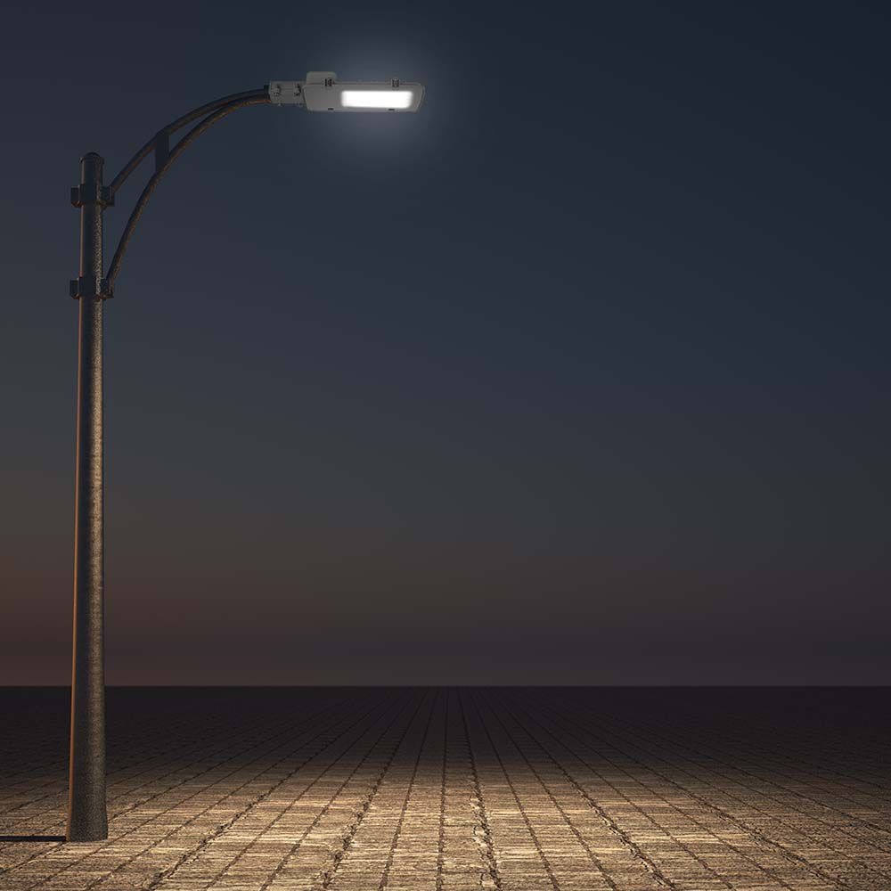 V-Tac 30W LED gadelampe - Ø50/Ø60mm, Samsung chip, IP65, grå hus - Kulør : Neutral