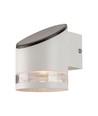 1W Solcelle væglampe med sensor - 3000K, IP54, bevægelsessensor, varm hvid