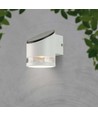 1W Solcelle væglampe med sensor - 3000K, IP54, bevægelsessensor, varm hvid