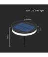 1.8W spotlampe - LED, solar, 3000K, IP54