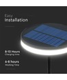 1.8W spotlampe - LED, solar, 3000K, IP54
