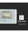 25W Solcelle LED projektør - 550lm, IP65, sort, fjernbetjening, sensor, udendørs
