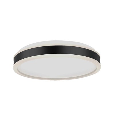 38W Designer LED loftslampe - 4000K, hvid kant, kvadratisk