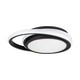 38W LED Designer Lys - 4000K, Sort, Dobbelt, Rund