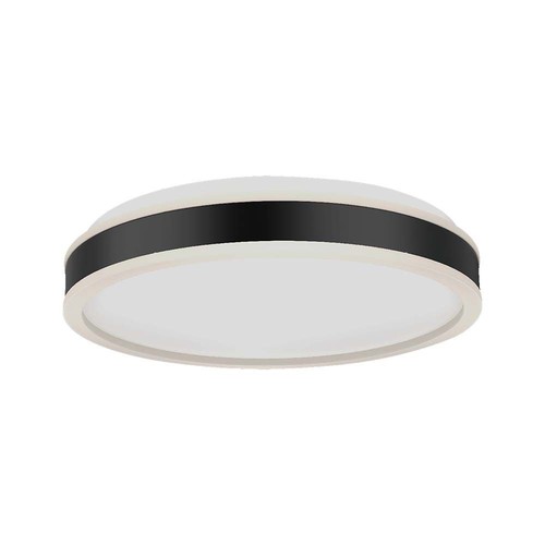 24W LED Lys - Designer, 4000K, Sort, Rund