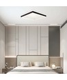 18W LED designer loftlampe, kvadratisk - Sort, 1490lm, 35x35cm, 4000K, IP20 indendørs