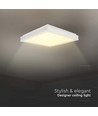 18W LED designer loftslampe, kvadratisk - 1490lm, hvid, 4000K, IP20
