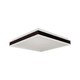 24W Firkantet LED designer loftslampe - 2450lm, 45x45cm, sort kant, 4000K, IP20
