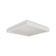 24W LED Designer loftslampe, kvadratisk - 400x400mm, 2450lm, hvid kant, 4000K, IP20 indendørs