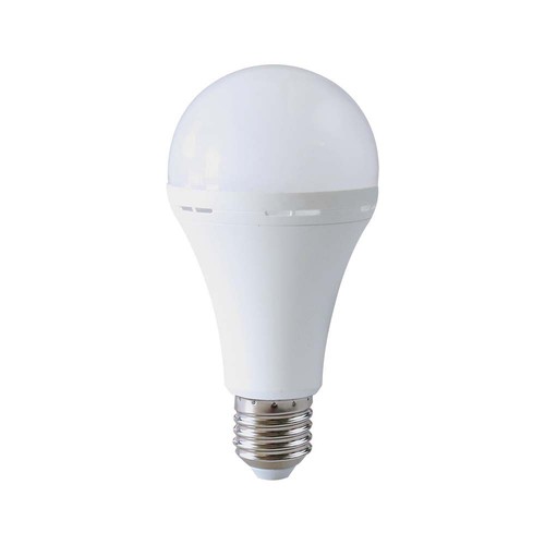 A90 nødplastlampe 15W E27 - med batteri (3 timer), 4000K