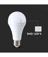 E27 15W LED nødlyspære med batteri - A90, 4000K, 3,5-4,5 timers batteritid, kan bruges som lommelygte
