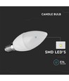 3,7W LED kertepære E14 - Plastik, Samsung Chip, C37