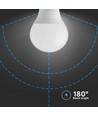 P45 LED 3,7W E14 - plastik, Samsung chip, 6500K