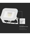 10W LED projektør, hvid - Samsung LED chip, IP65, ultra-tyndt design, 3000K, udendørs