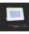 300W projektør - Samsung chip, 1m kabel, 6500K, hvidt hus, hvid glas