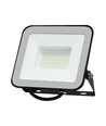 50W LED projektør med Samsung Chip - 100lm/W, IP65, grå krop, 6500K, udendørs