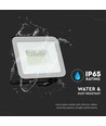 50W LED projektør med Samsung Chip - 100lm/W, IP65, grå krop, 6500K, udendørs
