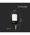 30W LED gadelampe - 6500K