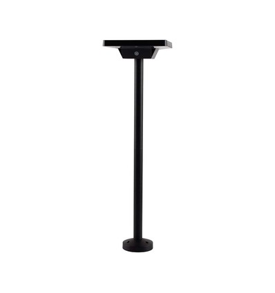 2W LED Spik Solar Havelampe - Aluminium, Påbygning, Base 3i1, Sort Hus