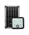 30W Solara LED projektør med solcelle - IP65, PIR sensor, 6400K, sort, LiFePO4 batteri