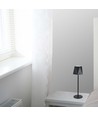 1,5W genopladelig LED bordlampe, sort - 150lm, 3-i-1 CCT, touch dæmpbar, 5V, inkl. batteri