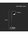 6W LED bordlampe i sort metal - 500lm, 3000K, IP20 indendørs, højde 44,5cm