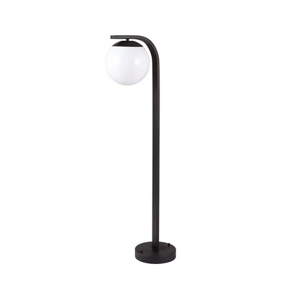 E27 havelampe i sort, 105cm - IP44, klassisk design, aluminium, uden lyskilde