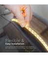 5m 18W/m LED strip, 240 LED pr. meter - 12V, IP20, 2835 SMD, dæmpbar