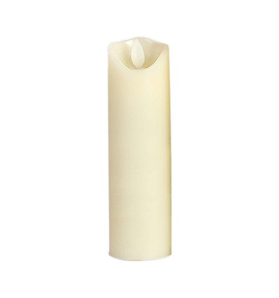 LED bordlampe med flammeeffekt, 5,3x17,5cm - 2700K, batteridrevet, bevægelig flamme, dekorationslys