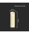 LED bordlampe med flammeeffekt, 5,3x17,5cm - 2700K, batteridrevet, bevægelig flamme, dekorationslys