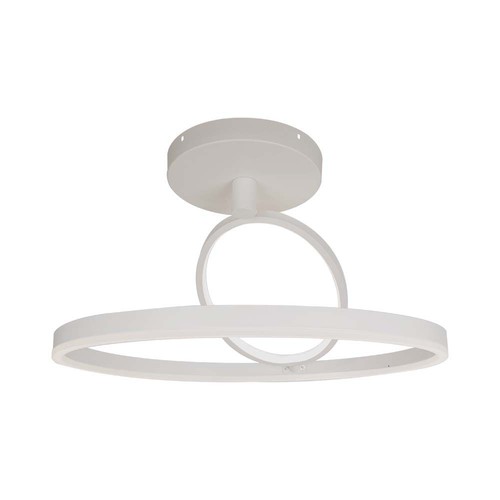 37W metalloftlampe - Ø500x200mm, 4000K, hvid, Bolig