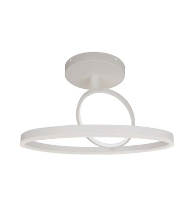 37W metalloftlampe - Ø500x200mm, 4000K, hvid, Bolig