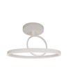 37W metalloftlampe - Ø500x200mm, 4000K, hvid, Bolig