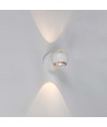 10W LED væglampe med op/ned lys - Hvid, 3000K, 13,5x10 cm, IP44, inkl. lyskilde