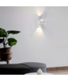 10W LED væglampe med op/ned lys - Hvid, 3000K, 13,5x10 cm, IP44, inkl. lyskilde