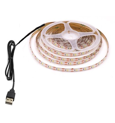 80 cm. USB LED strip til TV og PC - 60 LED pr. meter