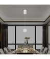 8,5W LED pendel, Ø10cm - Lysegrå, 850lm, touch on/off, justerbar wire, inkl. lyskilde