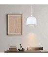 LED Hængelampe - Ø100, Justerbar Wire, Berøringslys Tænd/Sluk, 3000K, Hvid Hus