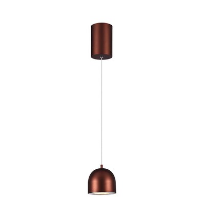 8,5W pendellampe, Ø10cm - Touch on/off, kobber, 3000K, 160cm wire, inkl. lyskilde
