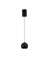 8,5W LED pendel - Ø18cm, sort, touch on/off, 3000K, inkl. lyskilde