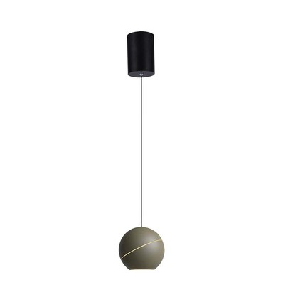 LED hængelampe - Ø120, justerbar wire, touch lysdæmper, tænd/sluk, 3000K, champagne guld