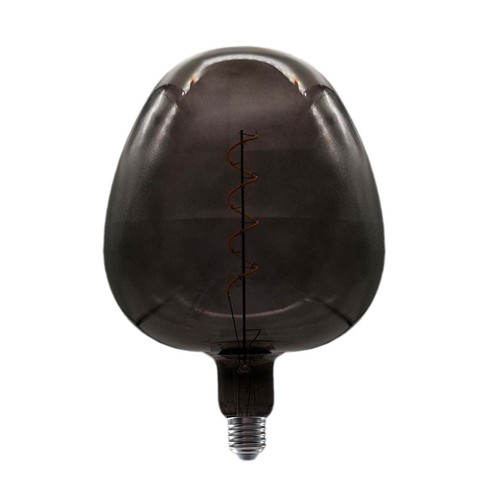 4W pære - Kultråd, Apple form, stor, sort, 300°, 220-240V