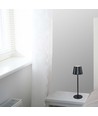 1,5W genopladelig LED bordlampe, CCT - Touch dæmpbar, USB-C, sort, højdejusterbar